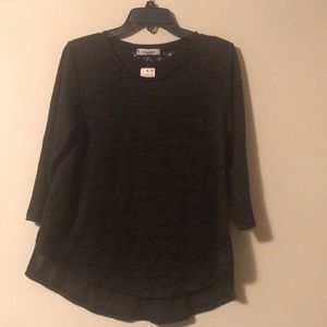 New Size M Gray & Black Jon & Anna Sweater